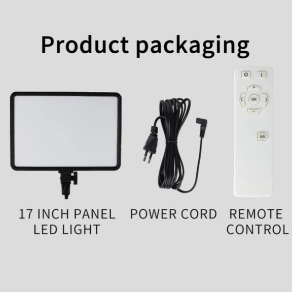 JMARY FM-17RS With Remote 17-inch Touch Control Dimmable LED Panel Light(EU Plug)