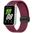 For Samsung Galaxy Fit 3 SM-R390 Magnetic Folding Buckle Silicone Watch Band(Wine Red) - Watch Bands by PMC TechLife | Online Shopping South Africa | PMC TechLife