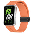 For Samsung Galaxy Fit 3 SM-R390 Magnetic Folding Buckle Silicone Watch Band(Orange) - Watch Bands by PMC TechLife | Online Shopping South Africa | PMC TechLife