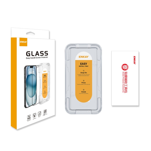 For OPPO Reno12 / Reno12 Pro Global ENKAY Easy Install Hot Bending Full Coverage Side Glue Tempered Glass Film