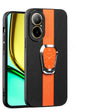 For Realme C67 4G Magnetic Litchi Leather Back Phone Case with Holder(Orange) - Realme Cases by PMC TechLife | Online Shopping South Africa | PMC TechLife | Buy Now Pay Later Mobicred
