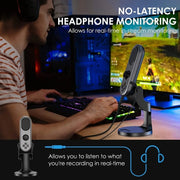 JMARY MC-PW7 USB Desktop Cardioid Noise Reduction Microphone