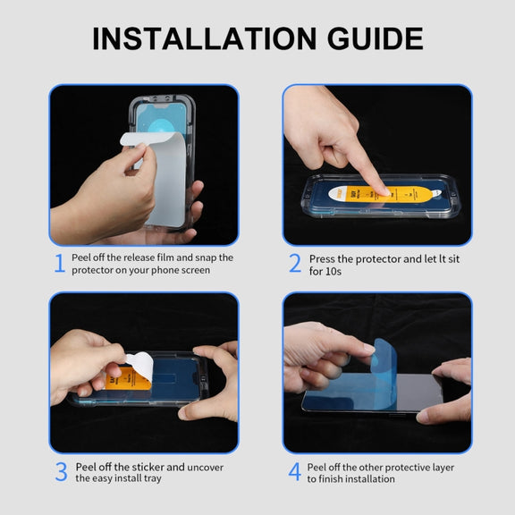 For Honor Magic6 Pro / Magic6 Ultimate ENKAY Easy Install Hot Bending Side Glue Tempered Glass Film