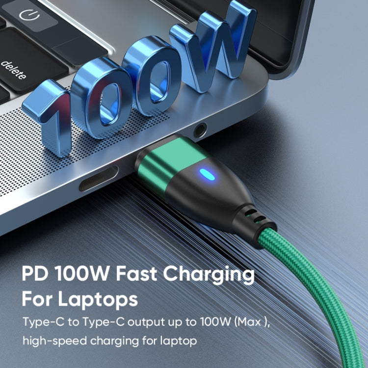 ENKAY 3 in 1 PD100W Type-C to Type-C / 8 Pin / Micro USB Magnetic Fast Charging Cable, Cable Length:1.8m(Red)