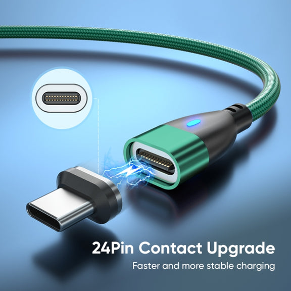 ENKAY 3 in 1 PD100W Type-C to Type-C / 8 Pin / Micro USB Magnetic Fast Charging Cable, Cable Length:1.8m(Red)