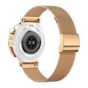 ET490 1.27 inch Color Screen Smart Watch Steel Strap, Support Bluetooth Call / ECG(Gold)