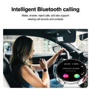 ET490 1.27 inch Color Screen Smart Watch Steel Strap, Support Bluetooth Call / ECG(Gold)