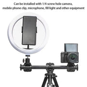 YUNTENG VCT-369 For Tripod Stabilizer Camera Horizontal Aluminum Alloy Gimbal Extension Pole