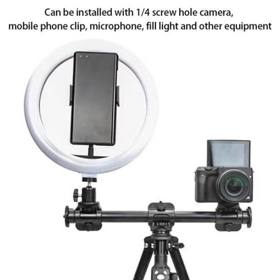YUNTENG VCT-369 For Tripod Stabilizer Camera Horizontal Aluminum Alloy Gimbal Extension Pole