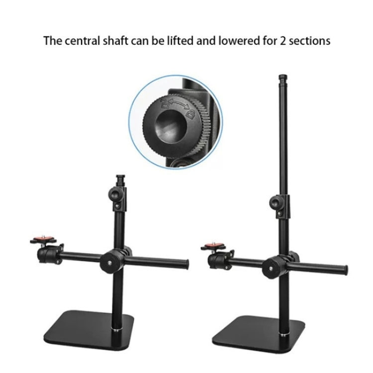 YUNTENG VCT-808 Table Phone Clip Holder Microphone DSLR Camera Desktop Mount Stand