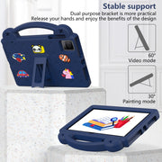 For T-Iobile REVVL Tab 10.36 2023 Handle Kickstand Children EVA Shockproof Tablet Case(Navy Blue)