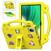 For Blackview Oscal Pad 15 2023 / Tab 11 Handle Kickstand Children EVA Shockproof Tablet Case(Yellow)
