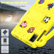 For Blackview Oscal Pad 15 2023 / Tab 11 Handle Kickstand Children EVA Shockproof Tablet Case(Yellow)