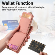 For Samsung Galaxy S24+ 5G Litchi Leather Oil Edge Ring Zipper Wallet Back Phone Case(Pink)