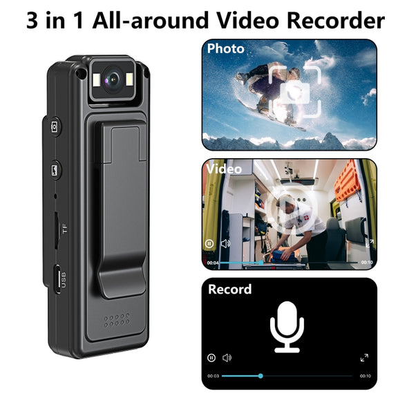 L12WIFI 180 Degrees Rotation Night Vision Camera Outdoor Sports Conference Video Recording Camera