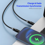 ENKAY PD100W 2-in-1 Type-C to Type-C / 8 Pin Fast Charging Cable with E-Marker, Cable Length:2m