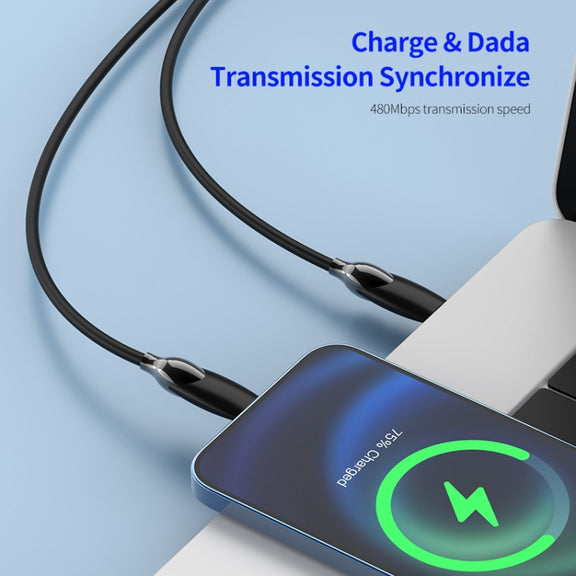 ENKAY PD100W 2-in-1 Type-C to Type-C / 8 Pin Fast Charging Cable with E-Marker, Cable Length:2m