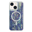For iPhone 14 Plus Shell Texture Multicolor MagSafe TPU Phone Case(Peacock Blue) - iPhone 14 Plus Cases by PMC TechLife | Online Shopping South Africa | PMC TechLife