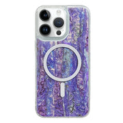For iPhone 13 Pro Max Shell Texture Multicolor MagSafe TPU Phone Case(Purple)