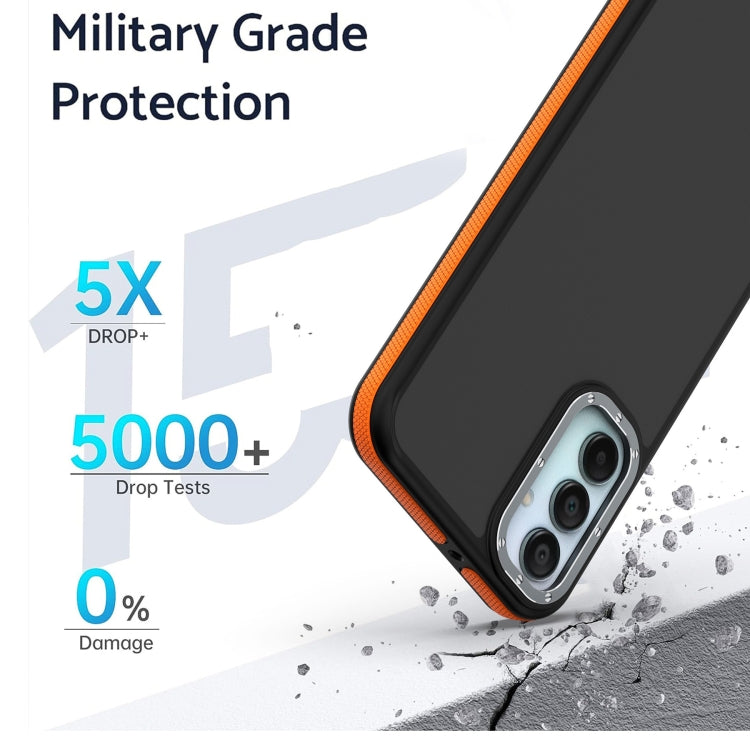 For Samsung Galaxy A35 5G Dual-Color Shockproof TPU Phone Case(Grey)