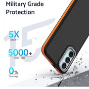 For Samsung Galaxy A35 5G Dual-Color Shockproof TPU Phone Case(Grey)
