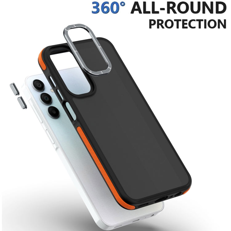 For Samsung Galaxy A35 5G Dual-Color Shockproof TPU Phone Case(Grey)