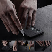For OPPO Reno11 F Tree Bark Leather Shockproof Phone Case(Black)