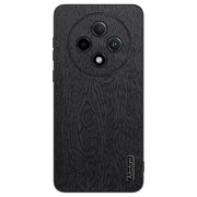 For OPPO A3 Pro Tree Bark Leather Shockproof Phone Case(Black)