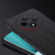 For OPPO A3 Pro Tree Bark Leather Shockproof Phone Case(Black)