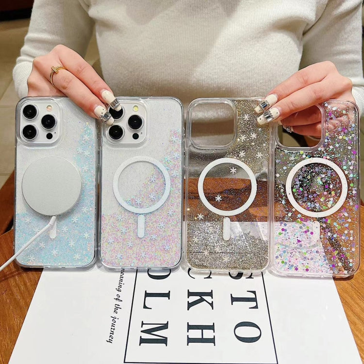 For iPhone 12 Explosive Flash Gradient MagSafe TPU Phone Case(Colour)