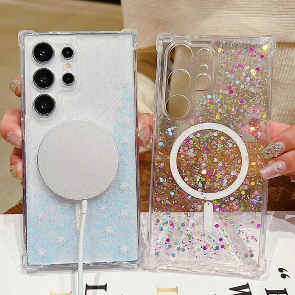 For Samsung Galaxy S23 5G Explosive Flash Gradient MagSafe TPU Phone Case(Colour)