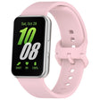 For Samsung Galaxy Fit 3 Solid Color Colorful Buckle Silicone Watch Band(Pink) - Watch Bands by PMC TechLife | Online Shopping South Africa | PMC TechLife