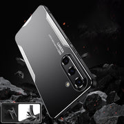 For Samsung Galaxy S24 5G Blade Series TPU Hybrid Metal Phone Case(Blue)