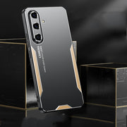 For Samsung Galaxy S25+ 5G Blade Series TPU Hybrid Metal Phone Case(Red)