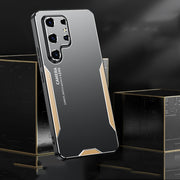 For Samsung Galaxy S25 Ultra 5G Blade Series TPU Hybrid Metal Phone Case(Blue)