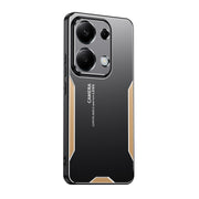 For Xiaomi Redmi Note 13 Pro 4G Blade Series TPU Hybrid Metal Phone Case(Gold)