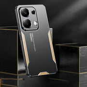 For Xiaomi Redmi Note 13 Pro 4G Blade Series TPU Hybrid Metal Phone Case(Blue)