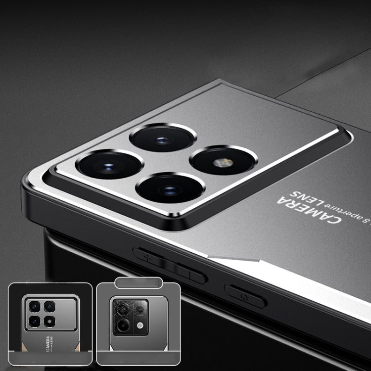 For Xiaomi Redmi K70 Pro Blade Series TPU Hybrid Metal Phone Case(Gold)