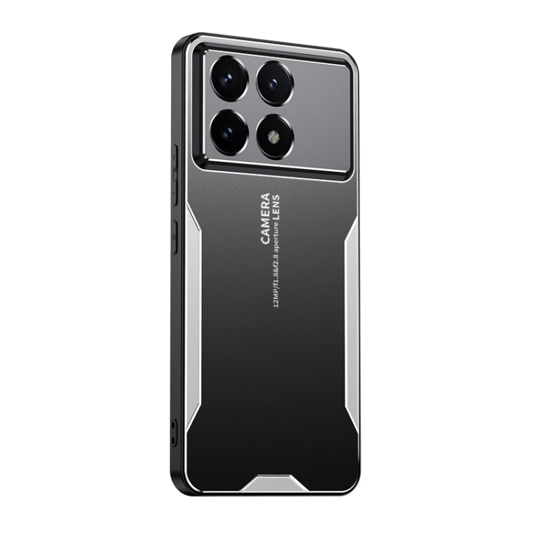 For Xiaomi Redmi K70 Blade Series TPU Hybrid Metal Phone Case(Silver)