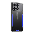 For Xiaomi Redmi K70 Blade Series TPU Hybrid Metal Phone Case(Blue) - K70 Cases by PMC Jewellery | Online Shopping South Africa | PMC Jewellery | Buy Now Pay Later Mobicred