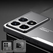 For Xiaomi Redmi K70 Blade Series TPU Hybrid Metal Phone Case(Blue)