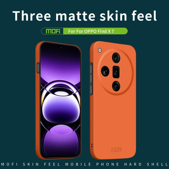 For OPPO Find X7 MOFI Qin Series Skin Feel All-inclusive PC Phone Case(Blue)