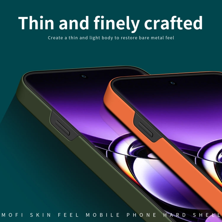 For OPPO Find X7 MOFI Qin Series Skin Feel All-inclusive PC Phone Case(Blue)