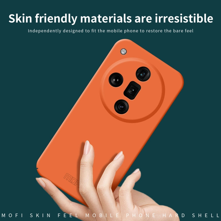 For OPPO Find X7 MOFI Qin Series Skin Feel All-inclusive PC Phone Case(Blue)