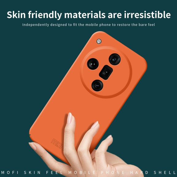 For OPPO Find X7 MOFI Qin Series Skin Feel All-inclusive PC Phone Case(Blue)