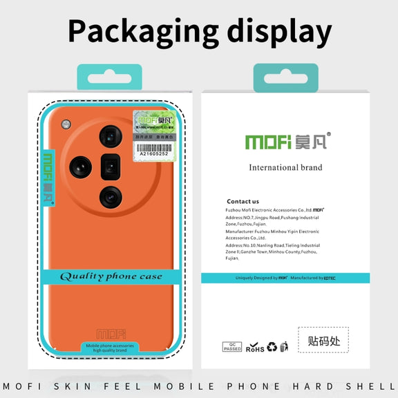 For OPPO Find X7 MOFI Qin Series Skin Feel All-inclusive PC Phone Case(Blue)