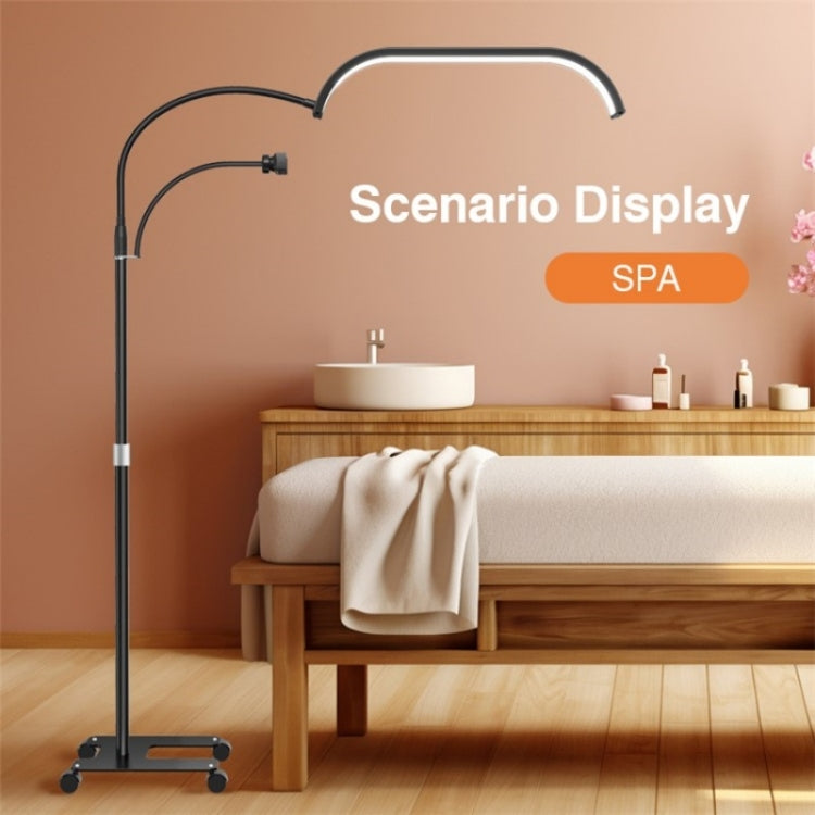 HD-G63X Floor Standing Remote Dimming LED Moon Lamp Manicure Eyelash Beauty Lamp(EU Plug)