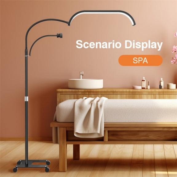 HD-G63X Floor Standing Remote Dimming LED Moon Lamp Manicure Eyelash Beauty Lamp(EU Plug)