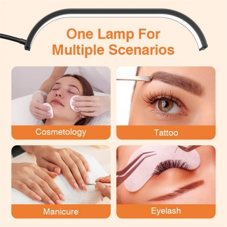 HD-G63X Floor Standing Remote Dimming LED Moon Lamp Manicure Eyelash Beauty Lamp(US Plug)