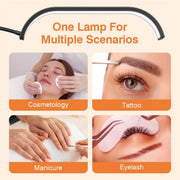 HD-G63X Floor Standing Remote Dimming LED Moon Lamp Manicure Eyelash Beauty Lamp(AU Plug)
